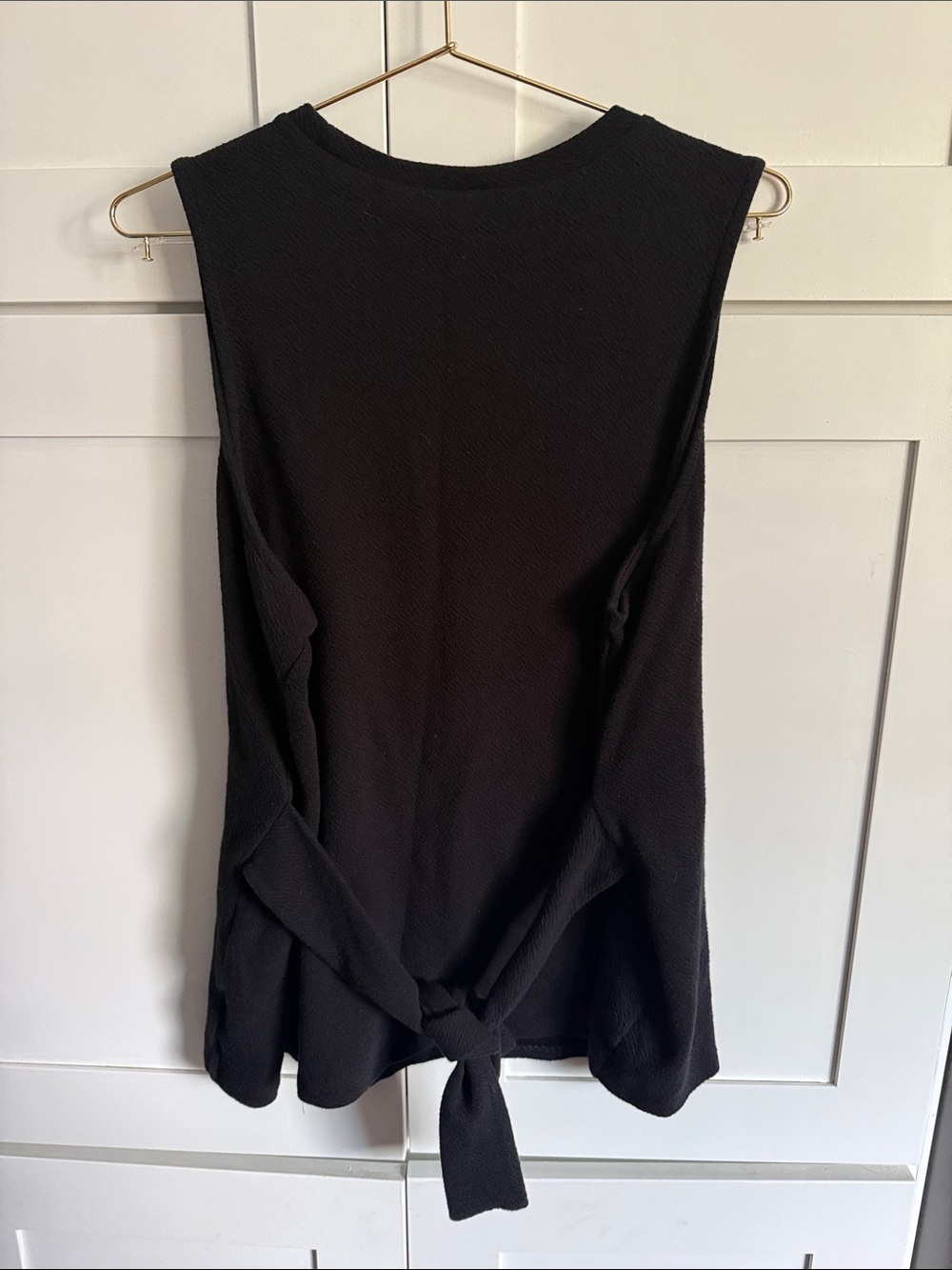 Women’s XL Express Black Sleeveless Ribbed Tank - Picture 3 of 3